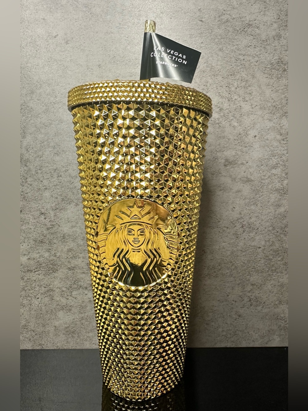 Starbucks Las Vegas Collection Gold Studded Tumbler Cup Limited Edition